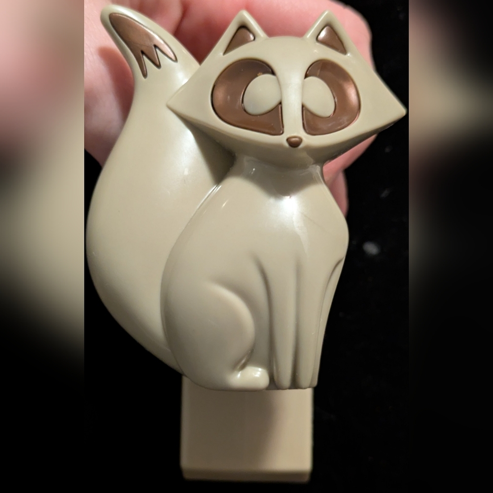 Bath & Body Works Cream and Brown Raccoon Decor Accent